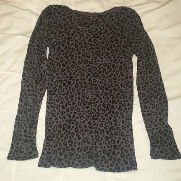 Girl's Leopard Long Sleeve Shirt - Picture 2 of 3